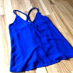 Fun blue strappy top